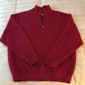Tommy Bahama Men’s 1/4 Zip Cotton Sweater M/L EUC